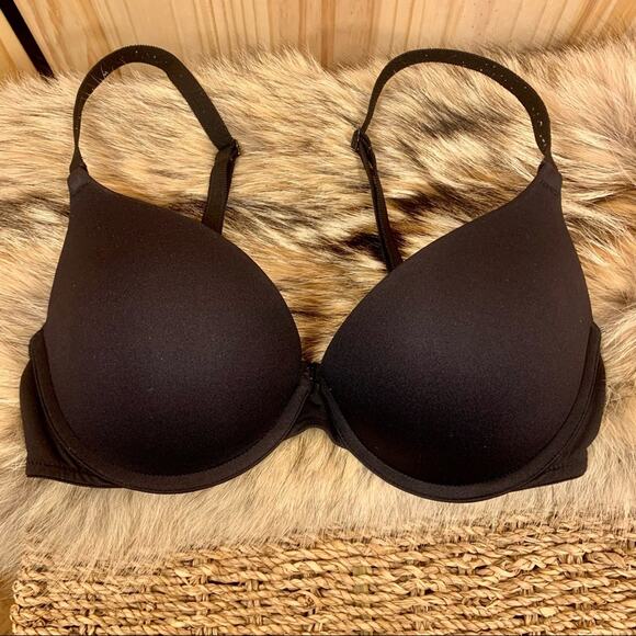 PINK by Victoria’s Secret Black Wear Everywhere Push-up Bra, Size 34C - Picture 8 of 9